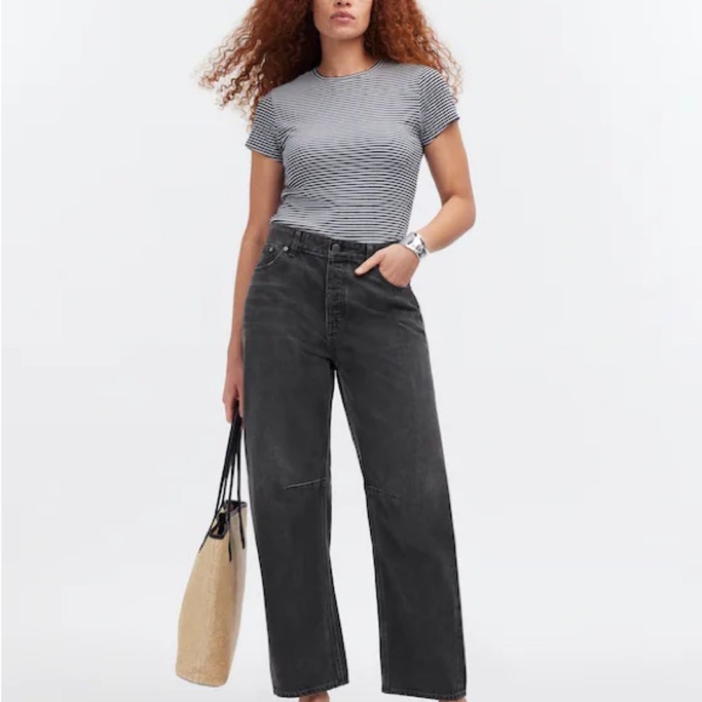 Madewell The Darted Barrel-Leg Jean - Picture 3 of 5